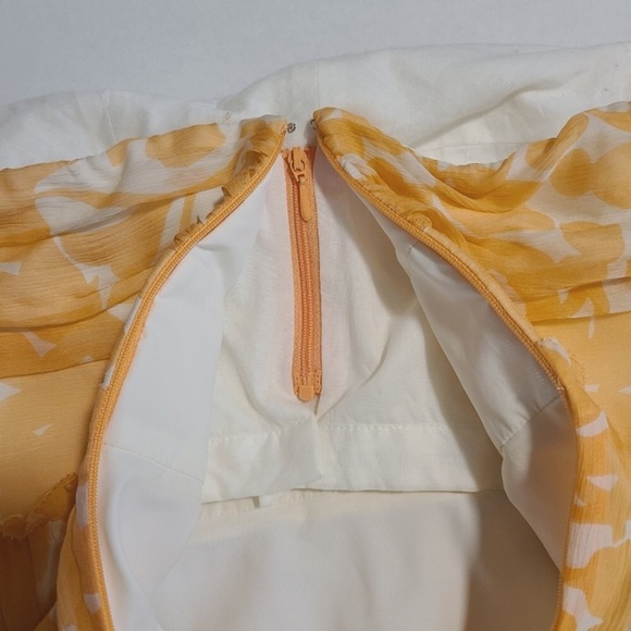 J. CREW Vintage Silk Chiffon Floral Strapless Dress - Picture 8 of 13